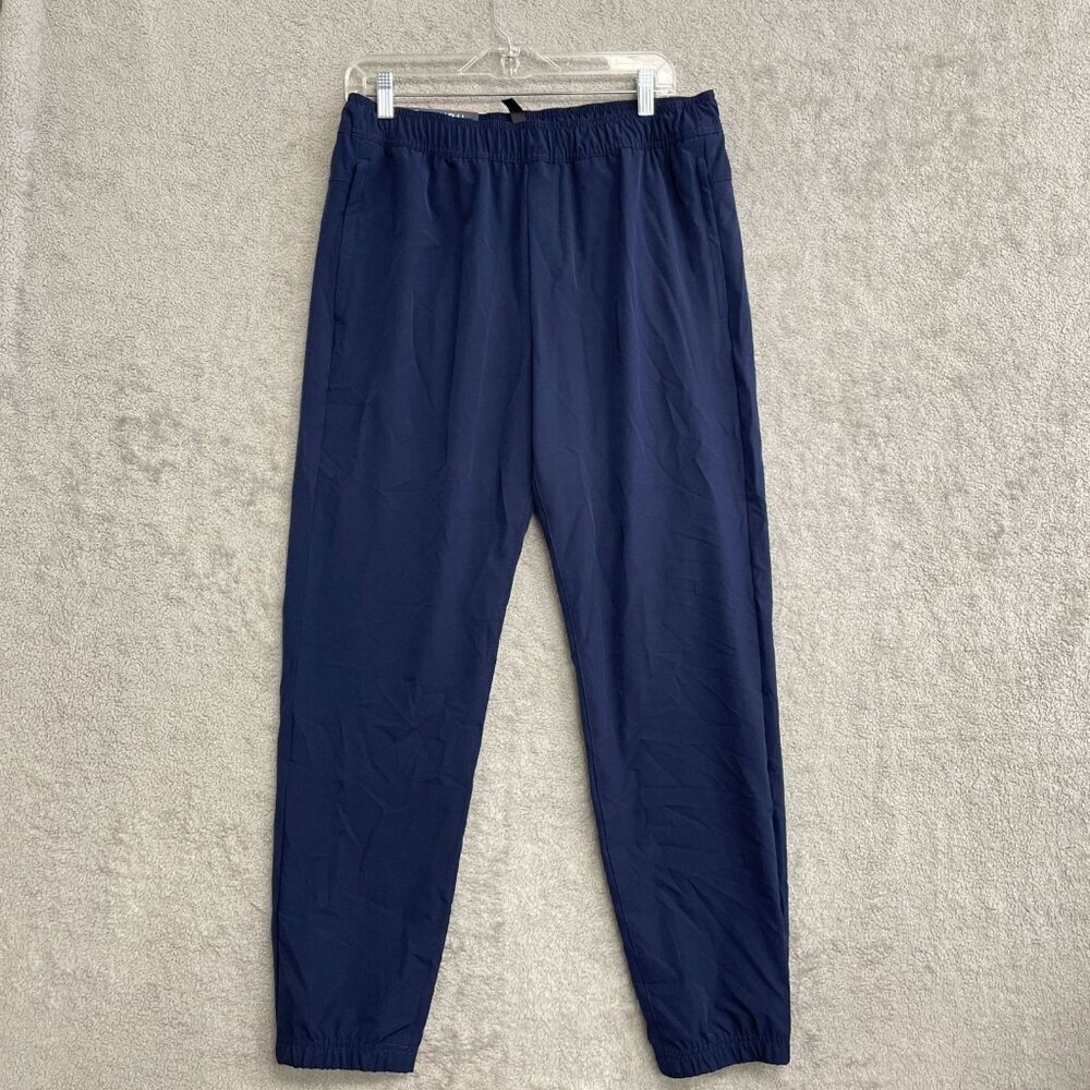 NEW Soybu Men's M Navy Blue Woven Jogger Pants Stretch & Water Resistant - Picture 2 of 8